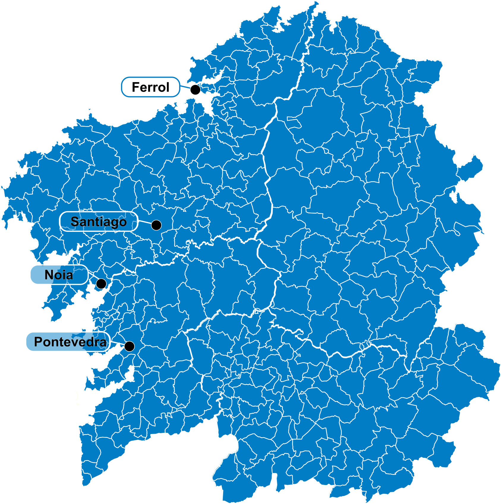 Mapa Galicia - Ofertas militares