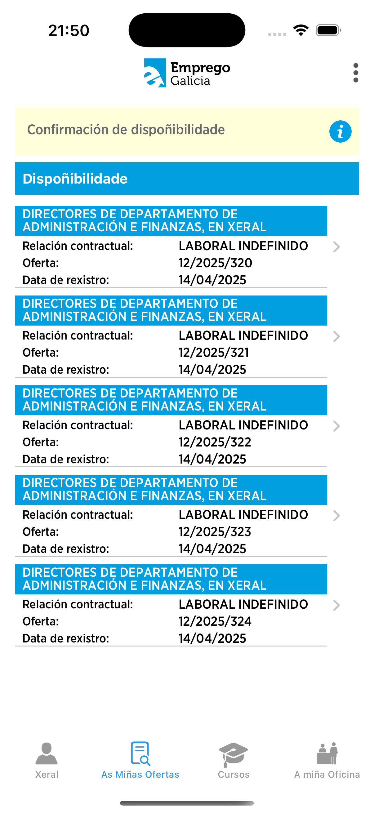 pantalla de miñas ofertas de mobem en Iphone